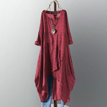Load image into Gallery viewer, Asymmetrical Dress Women&#39;s Check Dress