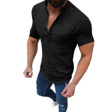Load image into Gallery viewer, Men&#39;s Casual Linen Shirt Short Sleeve  S - XL