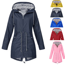 Load image into Gallery viewer, Womens Hooded Waterproof Jacket