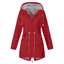 Load image into Gallery viewer, Womens Hooded Waterproof Jacket